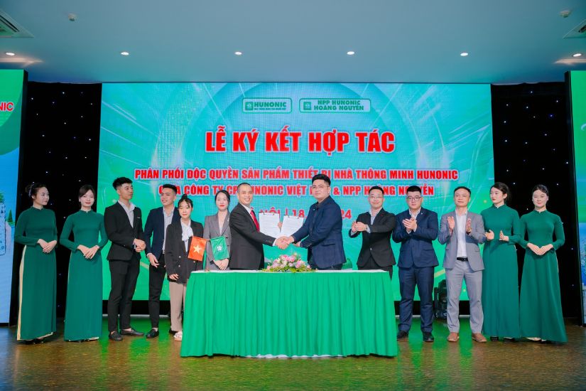 Hunonic Smarthome ký kết với Hoàng Nguyễn CCTV hợp đồng chiến lược năm 2024 3 ký kết hoàng nguyễn