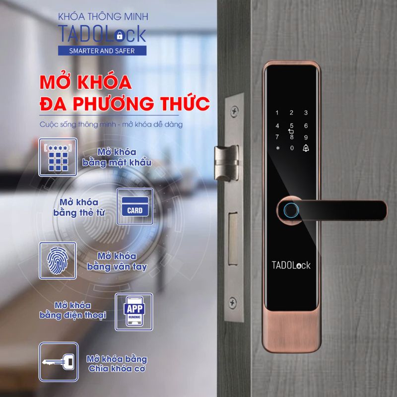 Top 10 Khóa cửa thông minh tốt nhất, giá rẻ 2025 Smart Lock 1 Khoá cửa thông minh giải pháp an toàn cho gia đình bạn